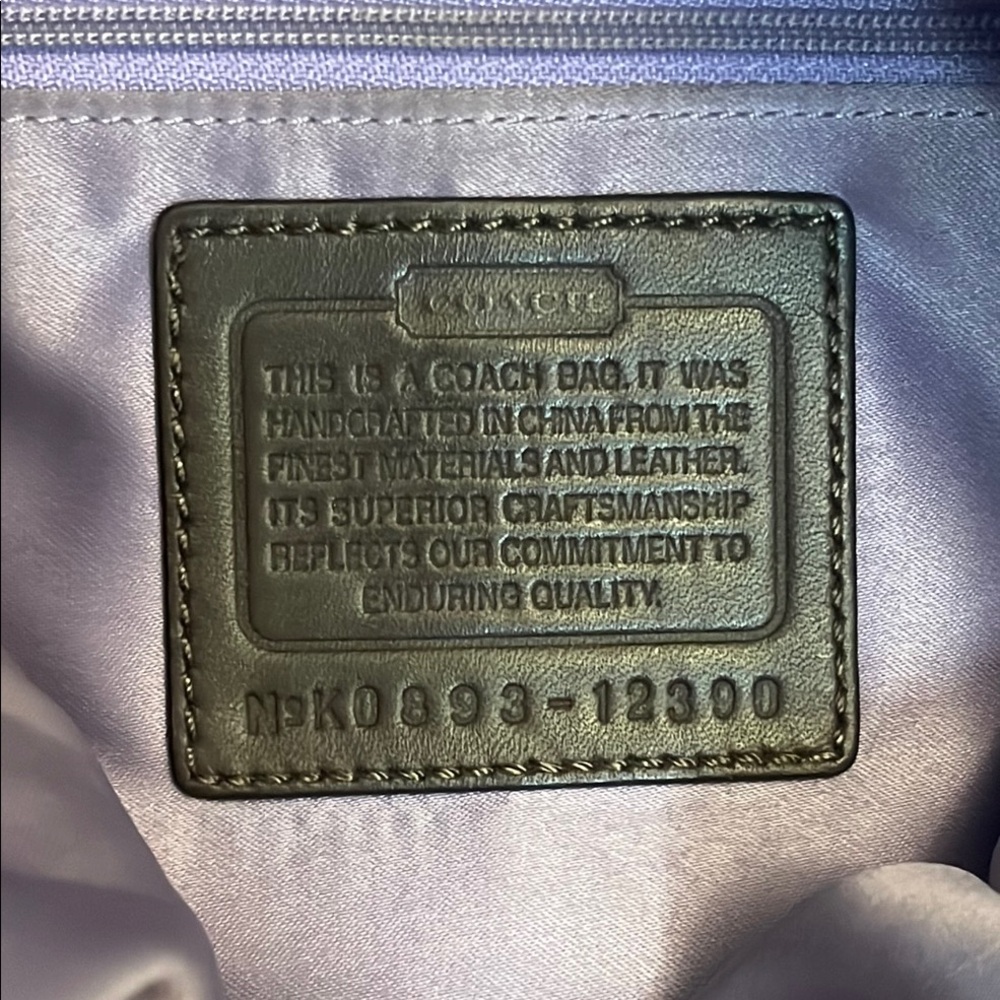 Coach Tan and Brown Signature Cross Body Bag - Picture 13 of 15